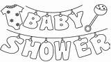 Shower Baby Coloring Pages Printable Colouring Para Sheets Book Moldes Favors sketch template