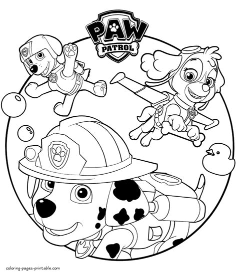 paw patrol cartoon coloring sheets  print coloring pages printablecom