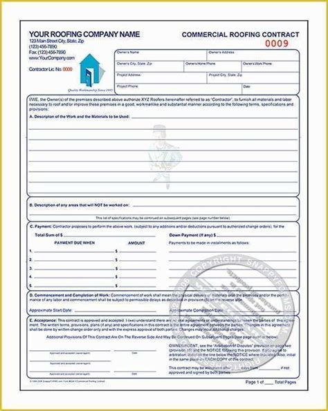 roofing templates   roof warranty form limited warranty