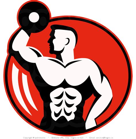 hd png psd   bodybuilder  vector logo