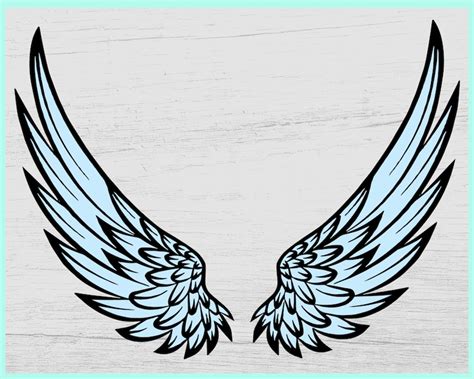 open angel wings svg