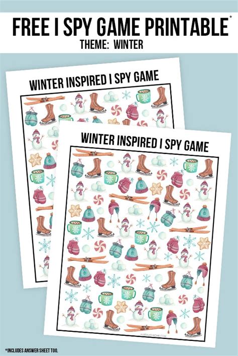 winter  spy printable  laugh rowe