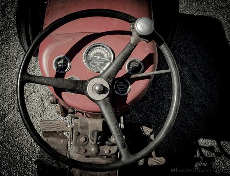 massey ferguson farm tractor steering wheel photograph  henri irizarri fine art america