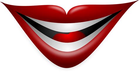 smiling mouth clipart clipartsco