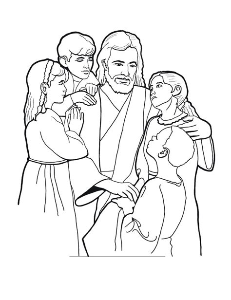 lds jesus christ coloring pages coloring pages