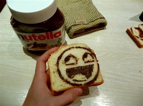 Toast Awesome Face Nutella 1601x1192 Wallpaper High