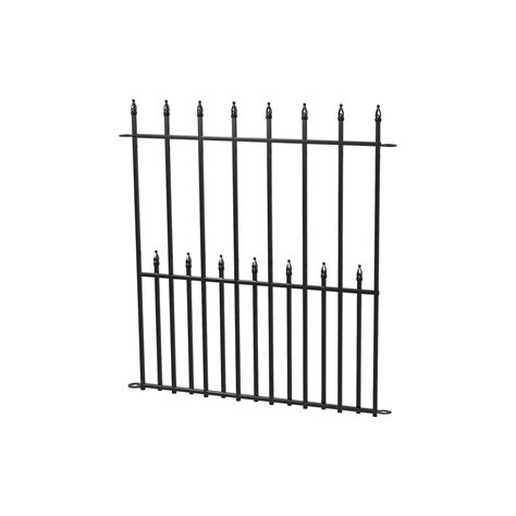 Peak Products 860mm Black No Dig Fencing Sheffield Fence Panel