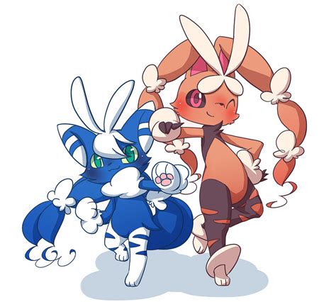 meowstic trying to be like mega lopunny pokemon know your meme