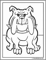 Coloring Bulldog Pages Dog Breeds Cute Printable Bones Cartoon Colorwithfuzzy Houses sketch template
