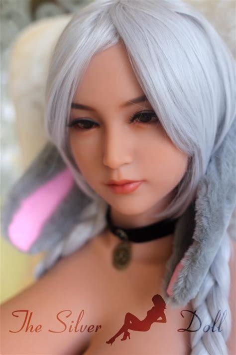 wm dolls 165cm z cup long nipples xiaoyu with silver blonde hair the silver doll