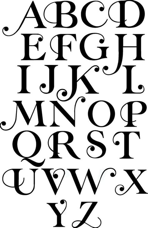 fancy alphabet letters templates