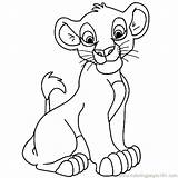 Simba Coloring Pages Lion King Drawing Line Disney Baby Morbid Kids Little Printable Color Drawings Draw Vixen Google Getcolorings Deviantart sketch template