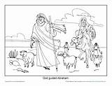 God Guided Abram Bible Genesis Faith Visitors Promises Sundayschoolzone sketch template