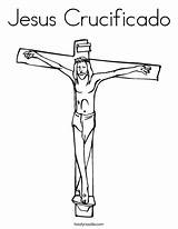 Jesus Coloring Crucificado Pages Cross God Printable Print Favorites Login Add Twistynoodle sketch template