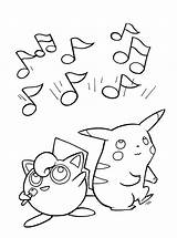 Jigglypuff Singing sketch template