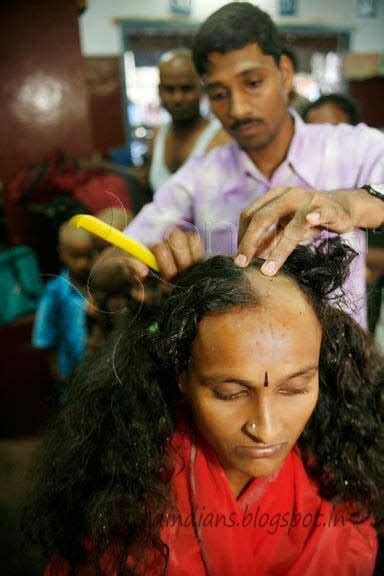head shaved indians indian women tonsure at the temple