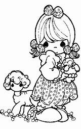 Precious Moments Coloring Pages Lamb Printables Girl Allkidsnetwork Template sketch template