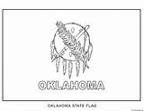 Oklahoma Unis Drapeau Coloriage Etats sketch template