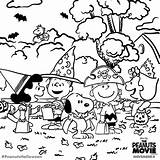 Coloring Halloween Snoopy Pages Peanuts Brown Gang Charlie Adult Movie Fall Printable Sheets Dibujos Para Colorear Colouring Color Mandalas Sheet sketch template
