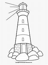 Lighthouse Drawing Clipart Outline Rock Rocks Clip Webstockreview Cliparts sketch template