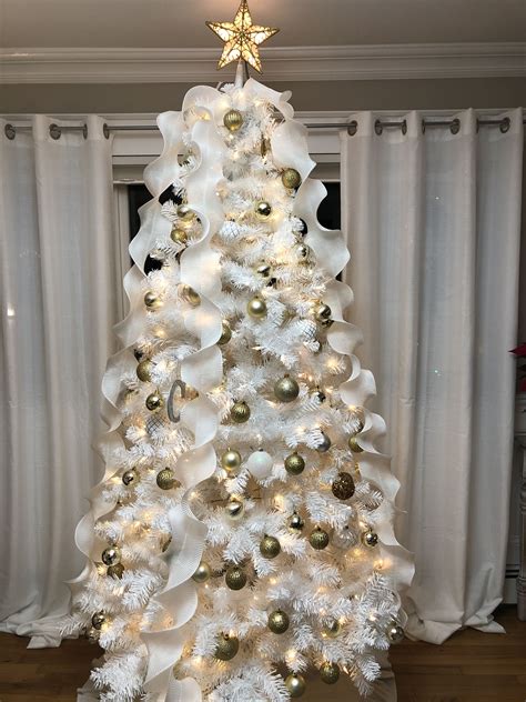 christmas tree gold ribbon decoomo