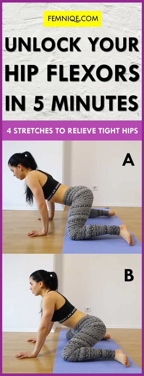 Hip Flexor Stretches 5 Minutes To Relieve And Unlock Tight