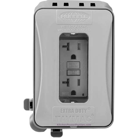 outdoor weatherproof   expandable wall outlet  amp gfci gray ubicaciondepersonascdmx