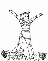 Coloring Cheerleader Pages Cheerleading Cheer Won Competition Printable Drawing Stunt Print Color Stunts Girl Perform Great Getcolorings Girls Recommended Getdrawings sketch template