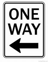 Way Printable Sign Left Right Arrow Signs Bathroom Traffic Street Freesignprinter Road Cliparts Construction Clipart Print Clip Safety Version Click sketch template