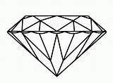 Diamant Ausmalbild sketch template