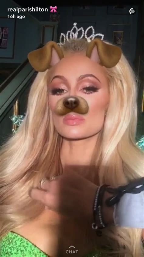 Paris Hilton Realparishilton Hottest Celebrities On Snapchat