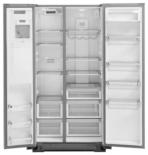 kitchenaid printshield stainless side  side refrigerator  cuft krschps leons