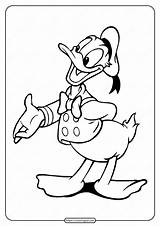 Duck Donald Coloring Printable Pdf Whatsapp Tweet Email sketch template
