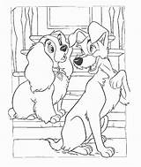 Lady Coloring Tramp Pages Coloringpages1001 sketch template