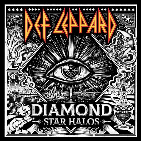 def leppard diamond star halos album cover poster lost posters