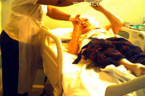 Nurse Abuses Old Woman In Hospital Bed And Is Caught On