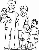 Coloring Family Kids Pages Wecoloringpage sketch template