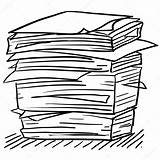 Papeles Pila Papieren Stapel Schets Pile Paperwork Stockillustratie Bosquejo Clipartmag Lhfgraphics Croquis sketch template