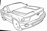 Mustang Coloring Ford Pages 1966 Mustangs Car Template sketch template