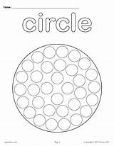 Circle Coloring Pages Dot Shapes Do Worksheets Printable Dauber Bingo Printables Shape Preschool Worksheet Cutting Painting Toddlers Activities Tracing Marker sketch template