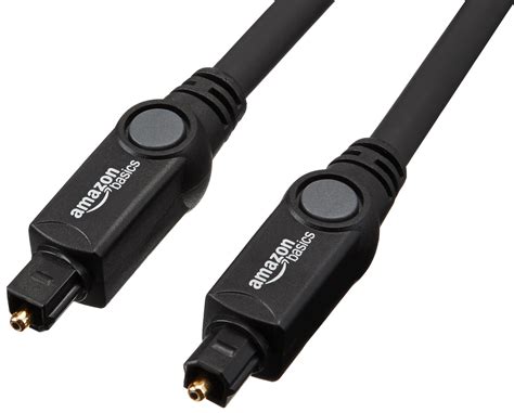 amazon basics digital optical audio toslink sound bar tv cable  feet buy   united