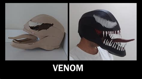 Venom Maskesi Nasıl Yapılır Venom Mask Diy Tutorial Youtube