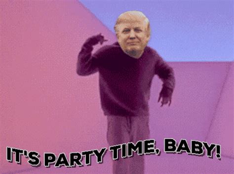 donald trump dancing gif find share  giphy