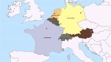 kaart van west europa