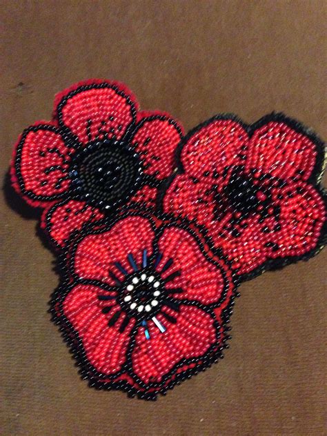 beaded poppies  styles bead embroidery tutorial bead weaving