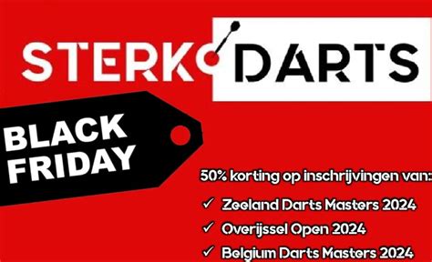 black friday  korting op zeeland darts masters overijssel open en belgium darts masters