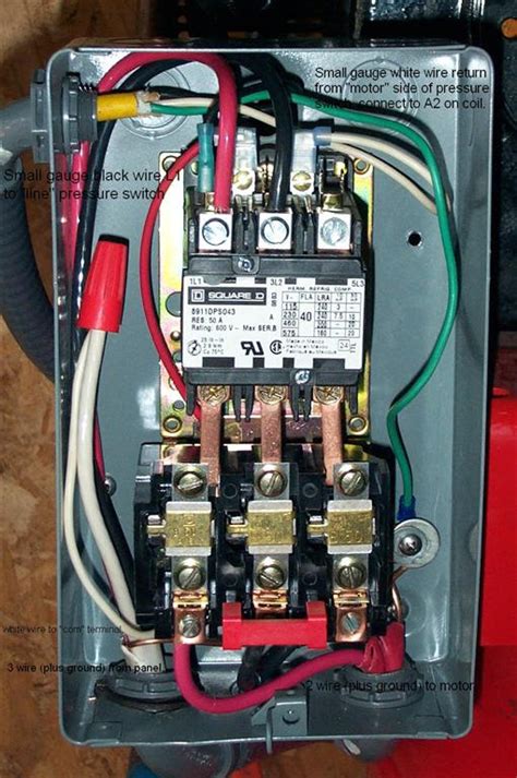square  nema  motor starter wiring diagram wiring diagram