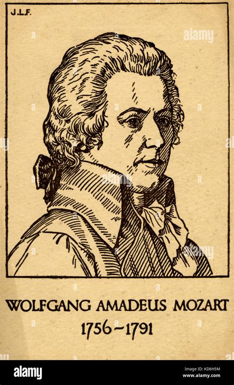 wolfgang amadeus mozart austrian composer   stock photo alamy