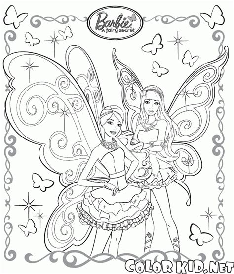 coloring page fairy butterfly