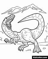 Showman Dinosaur Colouring Dangerous sketch template